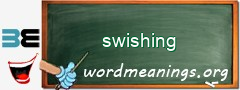 WordMeaning blackboard for swishing